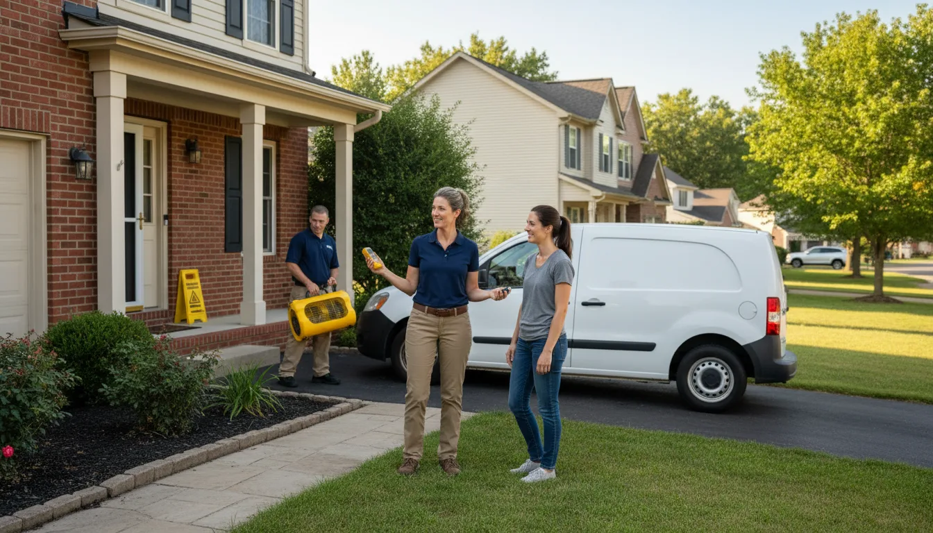 Residential water damage restoration in Laurelton, PA